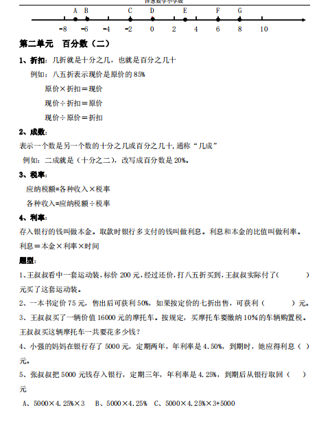 人教版六年级数学下册知识点总结.pdf下载